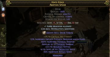 HATE EDGE AKOYAN SPEAR