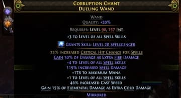 CORRUPTION CHANT DUELING WAND