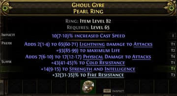 Ghoul Gyre Pearl Ring#94703