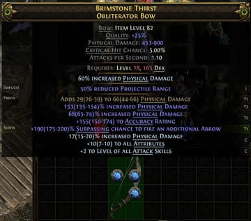 Brimstone Thirst Obliterator Bow#981652