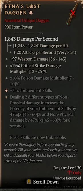 Etna's Lost Dagger#615843