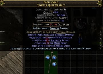 Eagle Goad Sinister Quarterstaff#193489