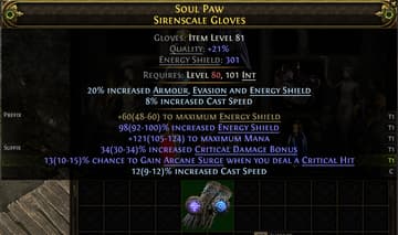 Soul Paw Sirenscalce Gloves#388287