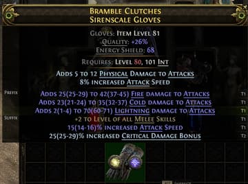 Bramble Clutches Sirenscale Gloves#481239