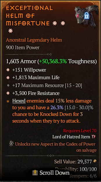 Helm Of Misfortune#306192
