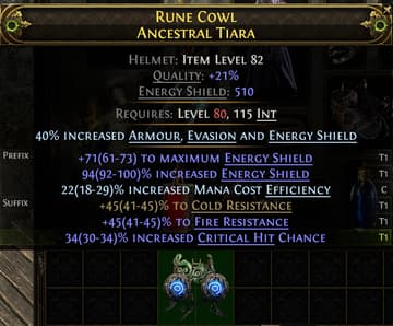 Rune Cowl Ancestral Tiara#760648
