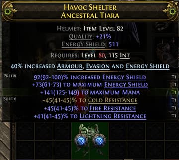 Havoc Shelter Ancestral Tiara#657412