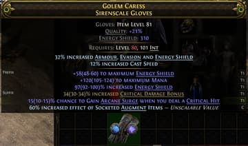 Golem Caress Sirenscale Gloves#265929