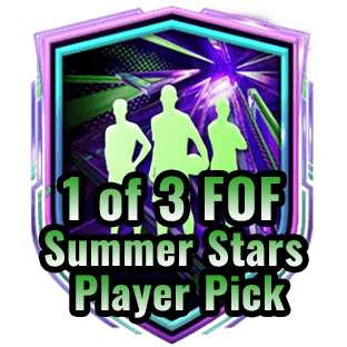 1 of 3 FOF Summer Stars Player Pick+100K Coins