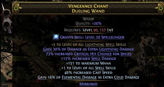 VENGEANCE CHANT DUELING WAND
