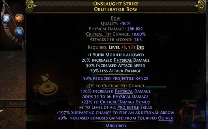ONSLAUGHT STRIKE OBLITERATOR BOW