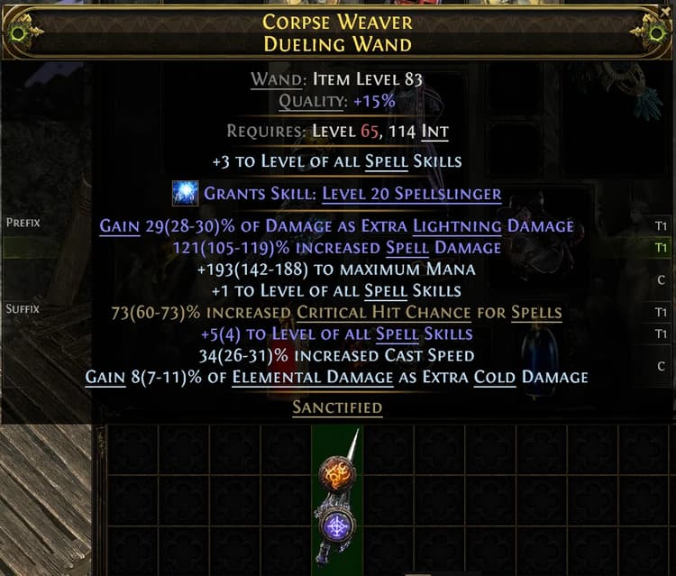 Corpse Weaver Dueling Wand#980053