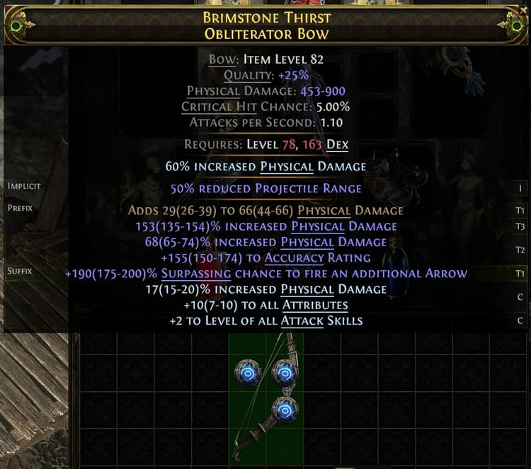 Brimstone Thirst Obliterator Bow#981652