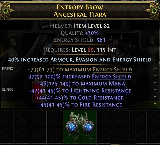 Entropy Brow Ancestral Tiara#276468