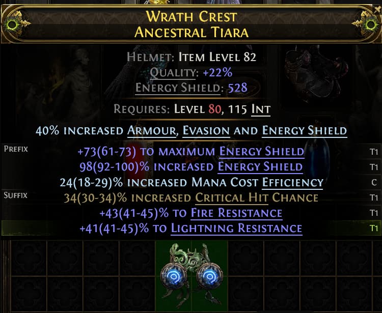 Wrath Crest Ancestral Tiara#305302