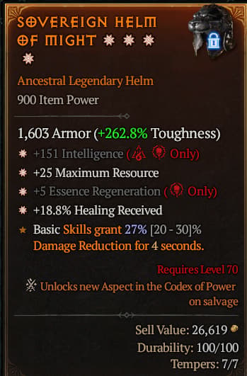 Sovereign Helm Of Might#325434