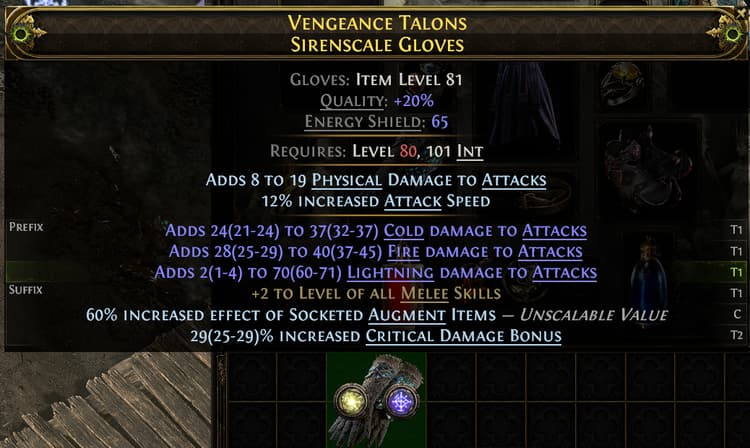 Vengeance Talons Sirenscale Gloves#462595