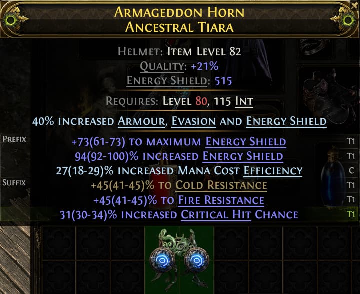 Armageddon Horn Ancestral Tiara#925040
