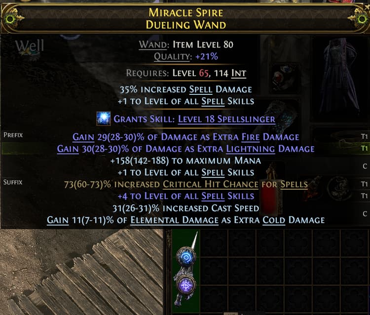 Miracle Spire Dueling Wand#339809