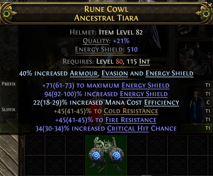 Rune Cowl Ancestral Tiara#760648