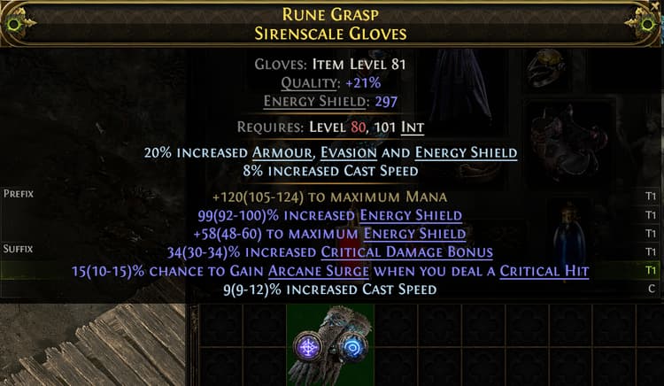 Rune Grasp Sirenscale Gloves#404832