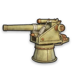 Worn 80 mm Naval Cannon Kit