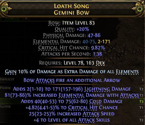 LOATH SONG GEMINI BOW