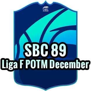 SBC 89 Liga F POTM December