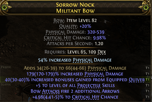 SORROW NOCK MILITANT BOW(Mirrored )