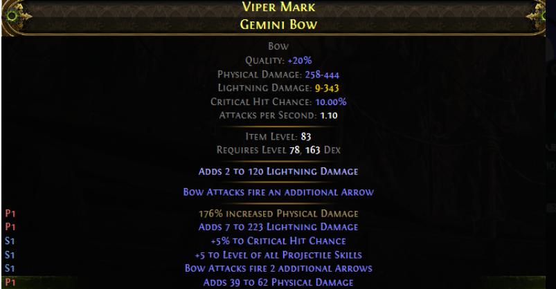 VIPER MARK GEMINI BOW(Mirrored)