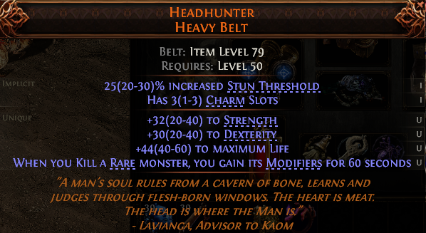 HEADHUNTER  HEAVY BELT